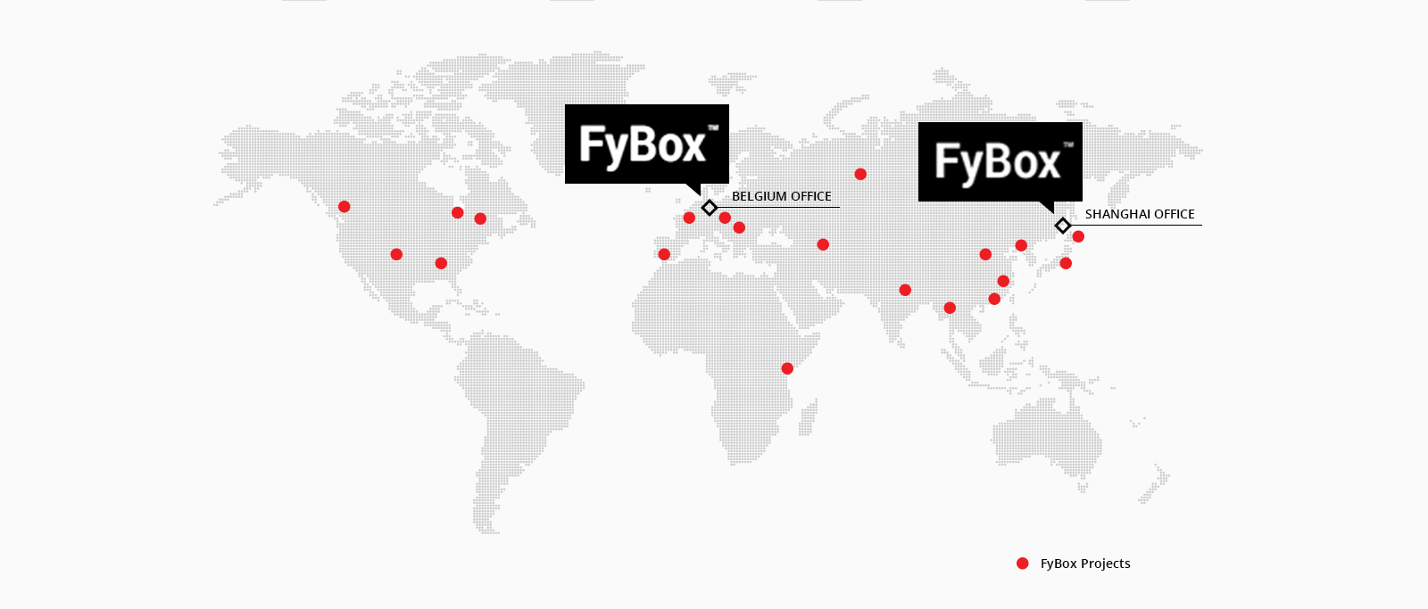 contactez FyBox - bureaux en Belgique & Chine